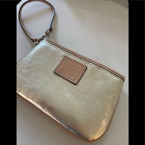 Coach wallet gold